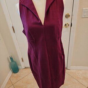 COPY - Knit Sheath Dress.  Very stylish.  Burgundy (but purple is close)